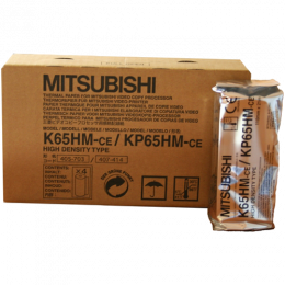Rouleaux de papier thermique Mitsubishi K65HM/KP65HM (4 unités)