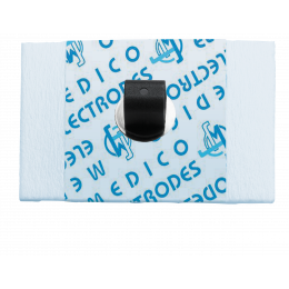 Electrodes ECG rectangulaires  pontet Medico 250965 - connecteur en acier inox (lot de 900)