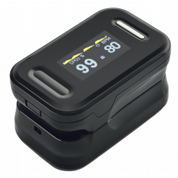 GIMA SATURIMETER OXY-3, oxymètre de pouls au doigt portable professionnel,  mesure le niveau d'oxygène dans le sang et la fréquence cardiaque, 2 piles