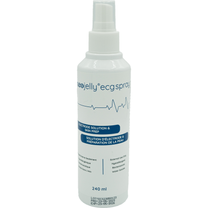 Gel de contact en spray pour ECG et défibrillateur NeoJelly (25 flacons de 240 ml)